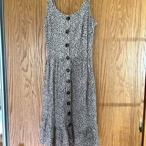 Leopard Print Sleeveless Dress